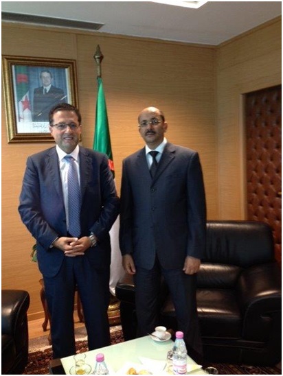 الرئيس شقير مع وزير التجارة الجزائري
