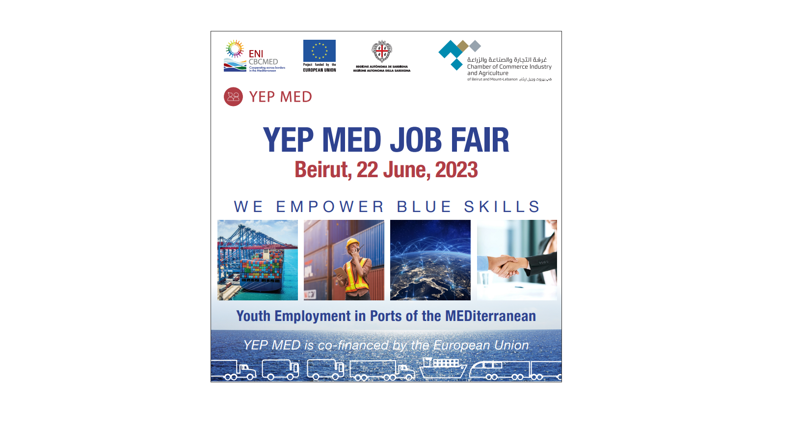 YEP MED JOB Fair in Beirut connects trainees with port logistics employers